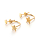 304 Stainless Steel Ear Studs EJEW-P045-14G-1