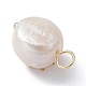 Ciondoli perla naturale PALLOY-JF02200-03-4