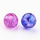 Perles de verre craquelé peintes DGLA-X0006-4mm-02-3