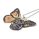 Papillon coloré foi jésus croix acrylique pendentif décoration RJEW-E007-03P-03-4