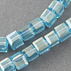 Chapelets de perles en verre électroplaqué&nbsp;EGLA-R030-8x8mm-27-1