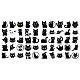 50 Uds. Pegatinas autoadhesivas de PVC con dibujos de gatos STIC-B001-06-3