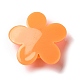アクリルカボション  笑顔の花  ダークオレンジ  24.5x25.5x8.5mm MACR-M023-04B-2