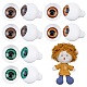 Ahadermaker 6 paia 3 colori occhi artigianali per bambole in acrilico a forma di lacrima DIY-GA0004-57C-1