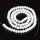 Chapelets de perles en verre opaque de couleur unie X-EGLA-A034-P8mm-L17-2