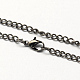 Vintage Iron Twisted Chain Necklace Making for Pocket Watches Design CH-R062-B-1