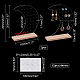 PH PandaHall 2 Sets Acrylic Earring Display Stand EDIS-WH0006-40-2
