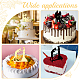 Craspire Mr & Mrs Wedding Cake Topper 4 pz. Coppia Cake Topper Sposa e Sposo Decorazione per Torta in Acrilico per Anniversario di Matrimonio San Valentino (Oro e Nero) AJEW-CP0001-45-7
