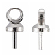 Brass Cup Pearl Peg Bails Pin Pendants KK01-1
