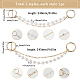 Sunnyclue 2 pz 2 stile imitazione perla e catene di scarpe in lega FIND-SC0004-66-2