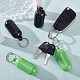 Nbeads 4 Stück 2 Farben schwimmender Schlüsselanhänger aus Kunststoff in Pillenform KEYC-NB0001-72-4
