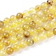 Natürlichen Gold Rutilquarz Perlen Stränge X-G-S150-17-8mm-3