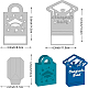 Benecreat 3 Stück 3D Abschlusstasche/Box Metall-Stanzformen Schablonen DIY-WH0309-893-2