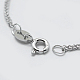 Rhodium Plated 925 Sterling Silver Chain Necklaces STER-F039-50cm-02P-2