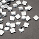 Transparent Faceted Square Acrylic Hotfix Rhinestone Flat Back Cabochons for Garment Design GACR-Q002-14x14mm-01-1