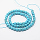 Synthetic Turquoise Bead Strands G-G736-32-4mm-2