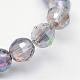 Chapelets de perles en verre électroplaqué EGLA-R041-6mm-01-2