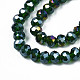 Electroplate Glass Beads Strands EGLA-A034-T6mm-B28-3