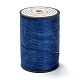 ラウンドワックスポリエステル糸ストリング  マイクロマクラメコード  ツイストコード  革縫い用  ダークブルー  0.55mm  約131.23ヤード（120m）/ロール YC-D004-02C-137-1