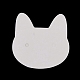 100 個の猫の頭の形の紙ジュエリーイヤリングディスプレイカード  カラフル  3.5x3.5x0.05cm AJEW-Z021-03C-3