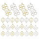 Chgcraft 32 piezas 8 estilos aleación abierta bisel colgantes FIND-CA0008-46-8