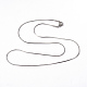 Collares de cadena de serpiente de 304 acero inoxidable X-NJEW-F196-14P-2