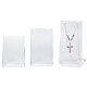 3 Uds. Soportes de exhibición de collar de acrílico transparente de 3 tamaños NDIS-WH0009-18-1