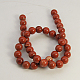 Natural Red Jasper Round Beads Strands GSR18mmC011-2