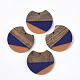 Pendenti in resina bicolore e legno di noce RESI-Q210-011A-B02-1