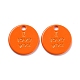 Alloy Spray Painted Charms PALLOY-B005-02B-1