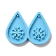 DIY Teardrop with Snowflake Pendants Silicone Molds DIY-D060-27-1