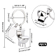 Pandahall Elite Toiletten-Schlüsselanhänger aus Legierung KEYC-PH0001-58-4