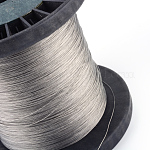 Tiger Tail, Original Color(Raw) Wire, Nylon-coated 304 Stainless Steel, Raw, 24 Gauge, 0.5mm, about 4921.25 Feet(1500m)/1000g