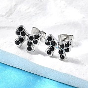 Серьги-гвоздики из нержавеющей стали 304 EJEW-F361-14P