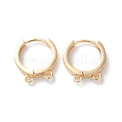 Фурнитура для сережек Huggie Hoop из латуни KK-S405-01G