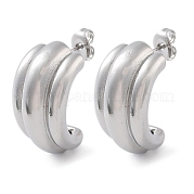 Серьги-гвоздики из нержавеющей стали марки 304 EJEW-P258-30P