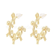 Brass Earring for Women EJEW-P268-01G