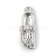Латунные микропаве прозрачные подвески с фианитом KK-R219-27P