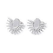 304 Stainless Steel Stud Earring Finding EJEW-I285-01P