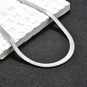 Не тускнеющие цепочки-елочки из нержавеющей стали 201 NJEW-M187-06P