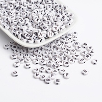 Acrylic Letter Beads 1800pcs 4mm X 7mm Round Letter Beads For Jewelry  Making Bracelets Necklaces Key Chains
