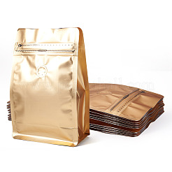 10 Stück wiederverschließbare Kaffeebeutel mit Reißverschluss aus Bopp und aluminisiertem PET und PE mit Ventil&nbsp;ABAG-TA0001-93D