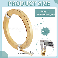 Filo di ottone piatto&nbsp;CWIR-WH0012-07D-03