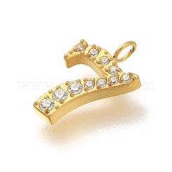 Placcatura ionica (ip) 304 acciaio inossidabile micro pavé zirconia cubica pendenti&nbsp;STAS-H228-01G-07