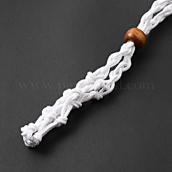 Cordon de cire tressé pochette en macramé fabrication de collier&nbsp;NJEW-J007-02