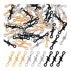 60 Stück 3 Farben Zinklegierung Verbindungsstück Charms&nbsp;FIND-DC0004-86