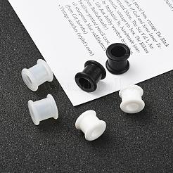 6 pièces 3 couleurs poulie silicone oreille jauges chair tunnels bouchons&nbsp;FIND-YW0001-18C