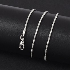 Anlaufgeschützte 1.5 mm Schlangenkettenhalsketten aus chirurgischem Edelstahl 316&nbsp;STAS-D064