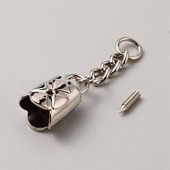 Zink-Legierung Schnurende&nbsp;FIND-WH0037-67S