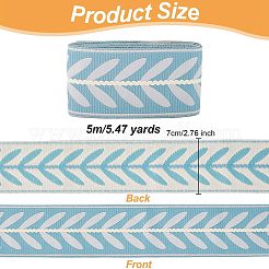 5 m langes Polyester-Jacquard-Blattband&nbsp;OCOR-OC0001-72